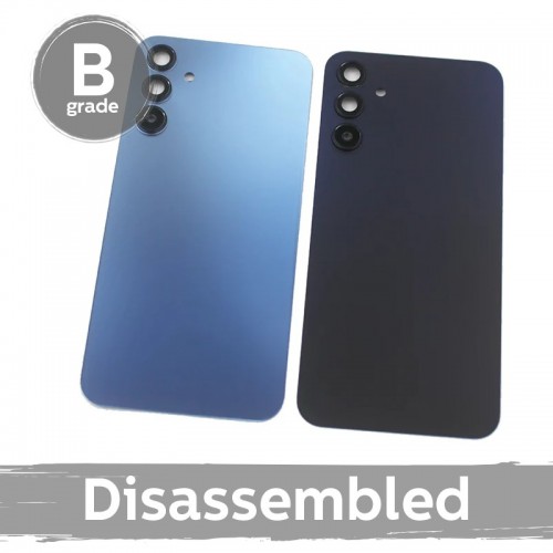 Aizmugurējais vāks saderīgs ar Samsung A155 A15 4G / Brave Black / ar objektīvu 100% original (9/10 disassembled)