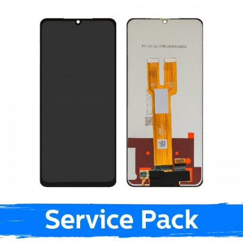 LCD displejs saderīgs ar Samsung A066 A06 5G / M066 M06 5G melns (Service Pack / Aftermarket)(NF version)