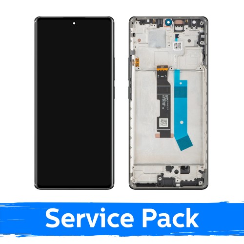 LCD displejs saderīgs ar Xiaomi Redmi Note 14 Pro 4G ar rāmi / Okeāna zils / (Service Pack)