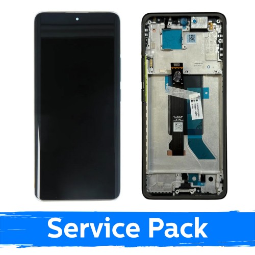 LCD displejs saderīgs ar Xiaomi Redmi Note 14 Pro 5G ar rāmi / Koraļļu zaļš / (Service Pack)