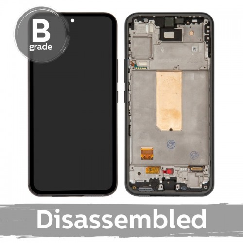 LCD displejs saderīgs ar Samsung A546 A54 5G ar rāmi / Laima / (9/10 izjaukts)