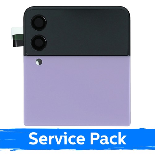 LCD displejs saderīgs ar Samsung F711 Z Flip3 (OUTER) ar rāmi / Lavanda / (Service Pack)