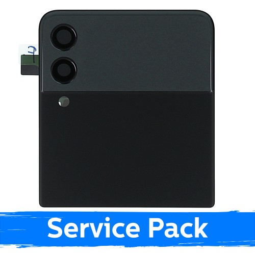 LCD displejs saderīgs ar Samsung F711 Z Flip3 (OUTER) ar rāmi / Phantom Black / (Service Pack)