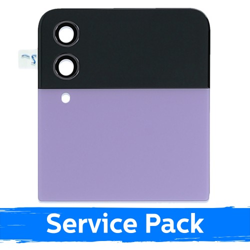 LCD displejs saderīgs ar Samsung F721 Z Flip4 (OUTER) ar rāmi / Bora violets / (Service Pack)
