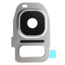 Samsung G930/G935 S7 Edge lens priekš camera ar frame Sudrabs ORG