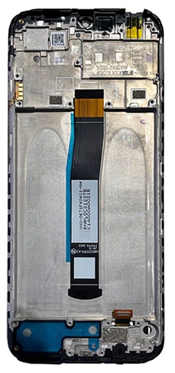 LCD screen Xiaomi Redmi 10C 2022/Poco C40 ar touch screen un frame Melns original (service pack)