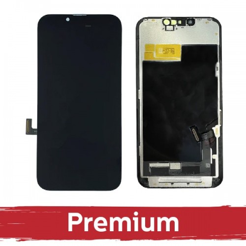 LCD displejs saderīgs iPhone 13 melns (SOFT OLED / Stable / Premium) / *Self-Diagnosable* /