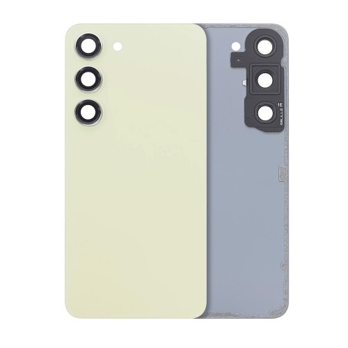 Aizmugurējais vāks saderīgs ar Samsung S911 S23 / Lime / (ar kameras lēcu) OEM