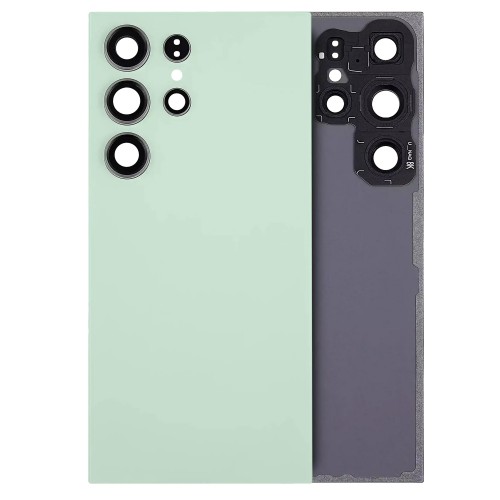 Aizmugurējais vāks saderīgs ar Samsung S928 S24 Ultra / Titanium Green / (ar kameras lēcu) OEM