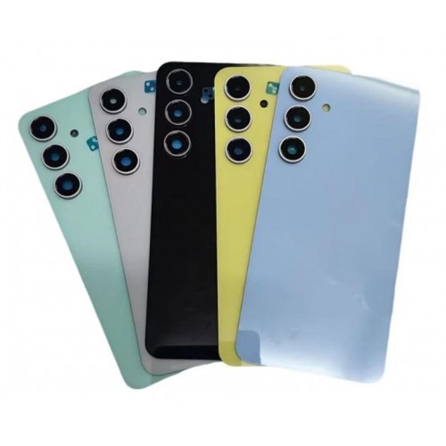 Aizmugurējais vāks saderīgs ar Samsung S721 S24 FE / Gray / (ar kameras lēcu) OEM