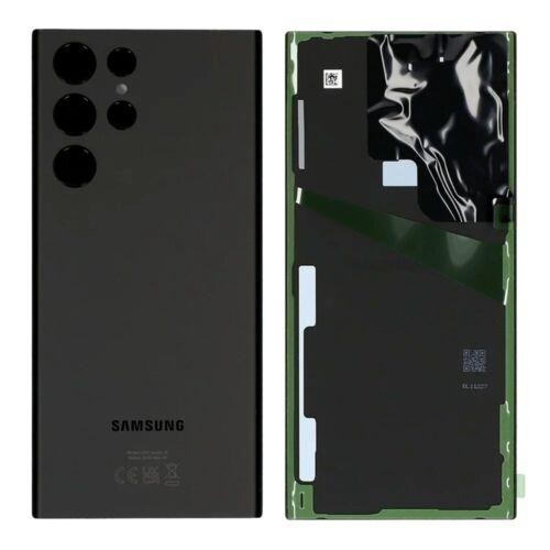Aizmugurējais vāciņš priekš Samsung S908 S22 Ultra Phantom Melns original (service pack)