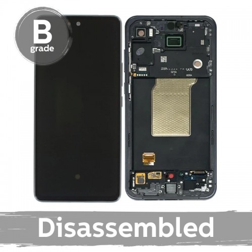 LCD ekrāns saderīgs ar Samsung A556 A55 5G ar rāmi / Ice Blue / (9/10 disassembled)