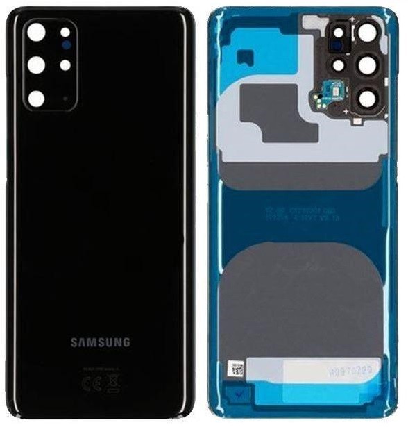 Aizmugurējais vāciņš priekš Samsung G985/G986 S20 Plus Cosmic Melns original (service pack)