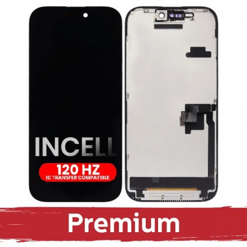 LCD ekrāns saderīgs ar iPhone 16 Pro melns (120Hz / INCELL / Premium) /*Removable IC*/