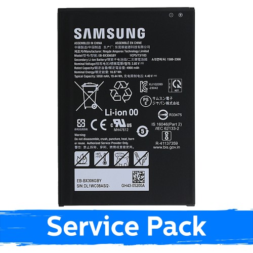 Akumulators saderīgs ar Samsung X300 / X306 Tab Active5 EB-BX306GBY (Service Pack)