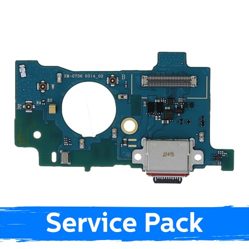 Uzlādes ports saderīgs ar Samsung G736 Xcover 6 Pro ar elastīgo kabeli / plati (Service Pack)