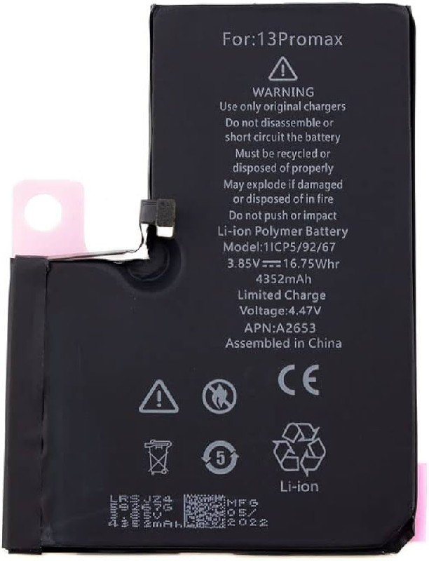 Baterija ORG priekš iPhone 13 Pro Max 4352mAh ar sticker