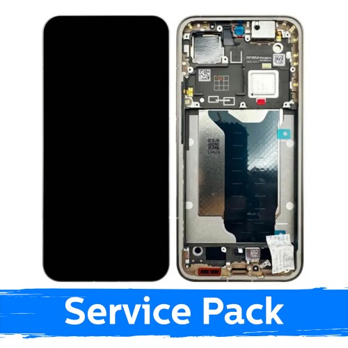 LCD displejs saderīgs ar Xiaomi 15T Pro 5G ar rāmi / Moch Gold / (Service Pack)
