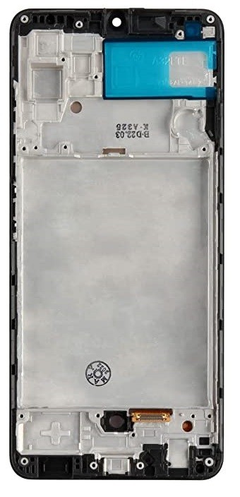 LCD screen Samsung A325 A32 4G 2021 ar touch screen ar frame Melns OLED (real size)