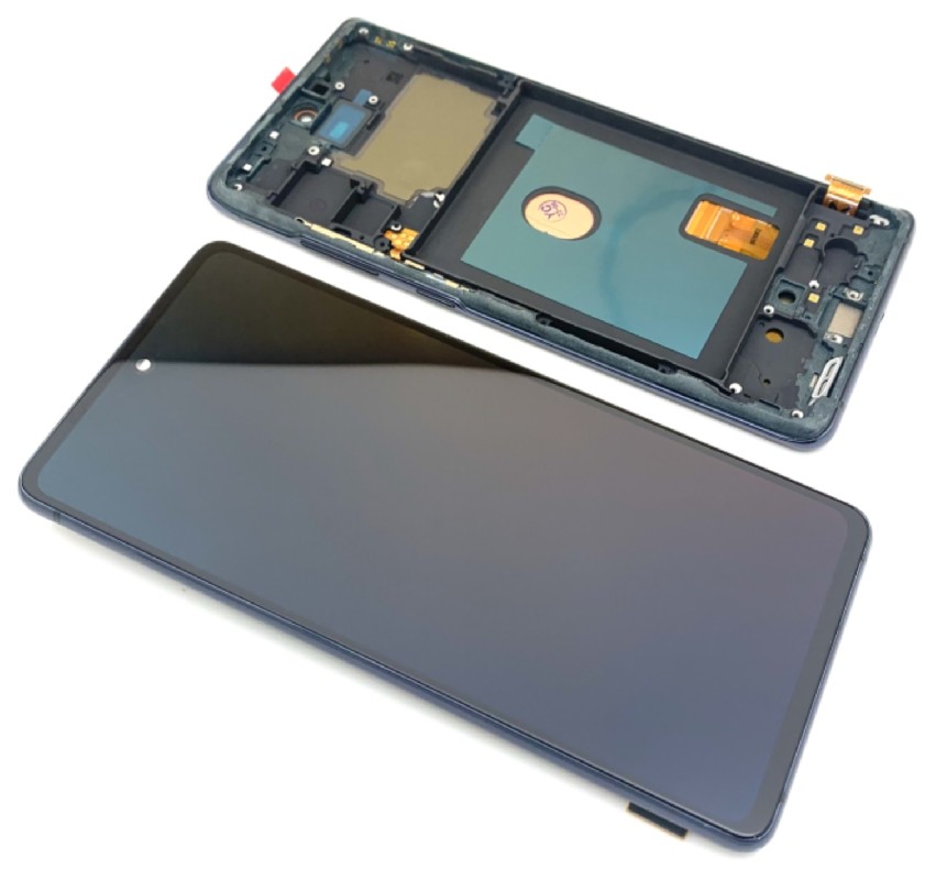 LCD screen Samsung G780/G781 S20 FE ar touch screen un frame Cloud Navy Oled (real size)