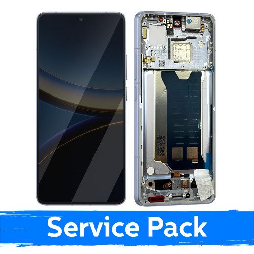 LCD Displejs saderīgs ar Xiaomi Poco F7 Pro 5G ar rāmi / zils / (Service Pack)