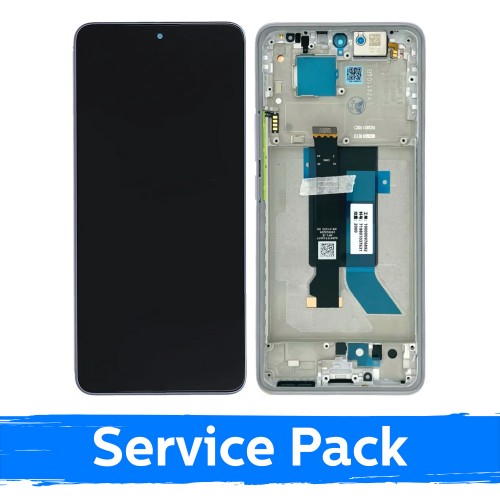 LCD Displejs saderīgs ar Xiaomi Redmi Note 14 Pro 5G ar rāmi / Lavender violets / (Service Pack)