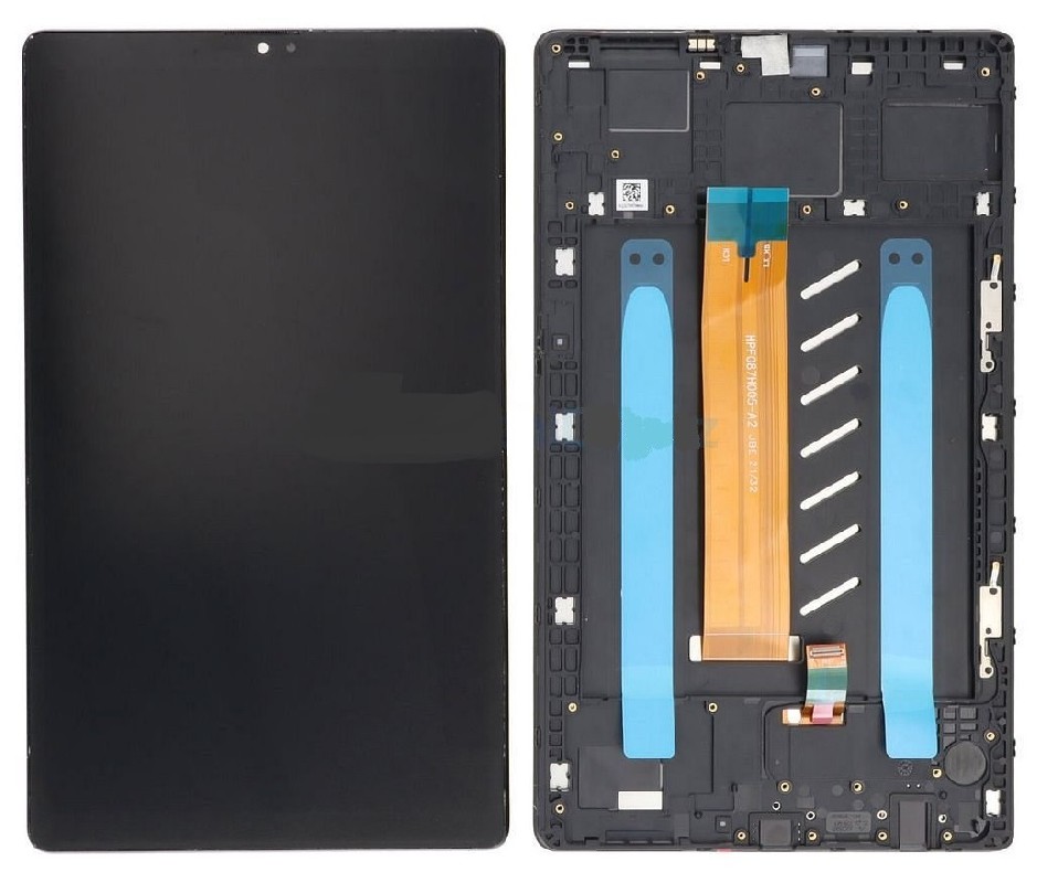 LCD screen Samsung T225 Tab A7 LTE ar touch screen un frame Melns (Refurbished) ORG