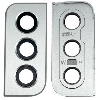 Samsung S906 S22 Plus lens priekš camera ar frame Balts ORG