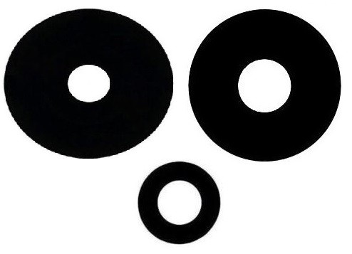 Xiaomi Redmi Note 12 Pro 5G lens priekš camera Melns (only lens 3pcs) ORG