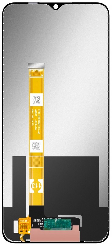 LCD screen Oppo A16/A16s/A54s (2021) ar touch screen Melns ORG