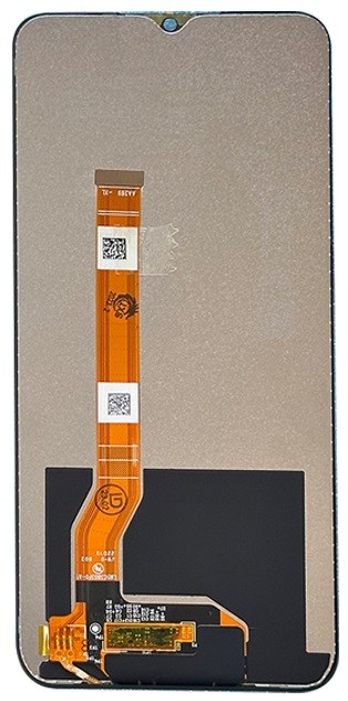 LCD screen Oppo A17/A18/A57/A57s/A58 5G China/A58x/A77 4G ar touch screen Melns ORG