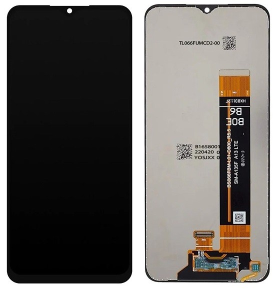 LCD screen Samsung A137 A13 2022 ar touch screen Melns ORG