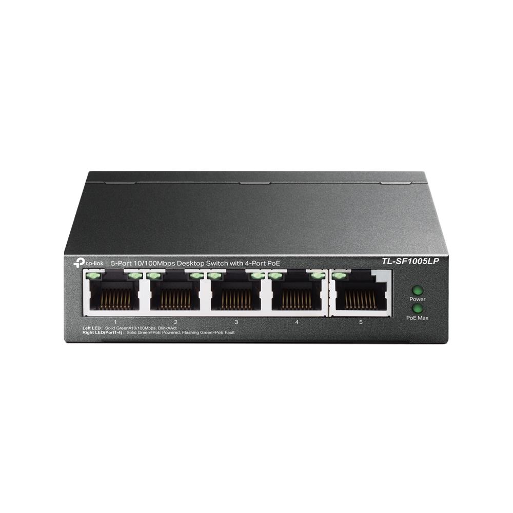 TP-Link TL-SF1005LP komutators, 5x10/100, 4xPoE