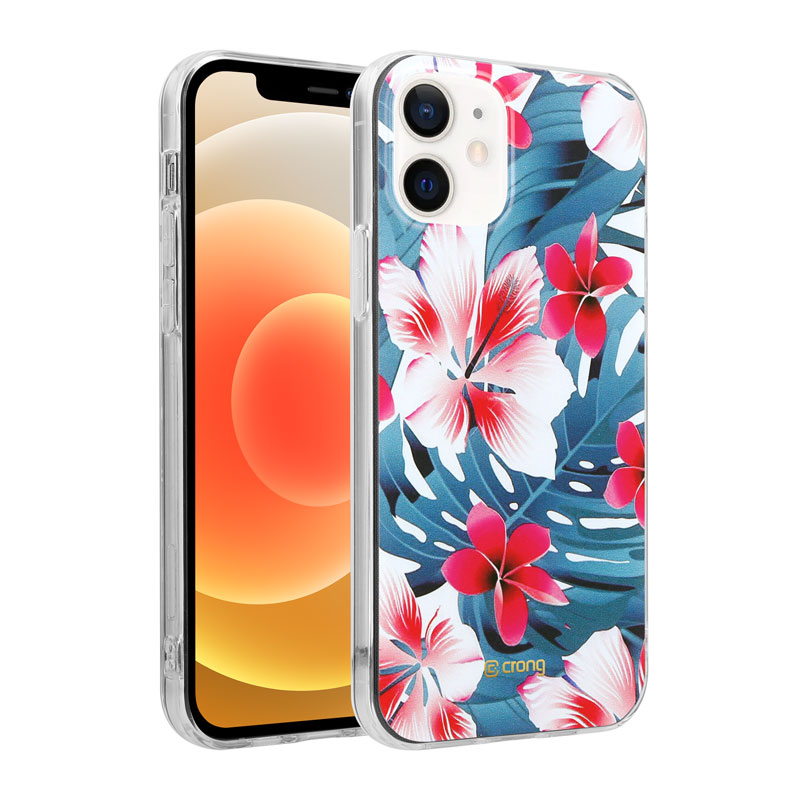Crong Flower maciņš - iPhone 12 / iPhone 12 Pro maciņš (pattern 03)