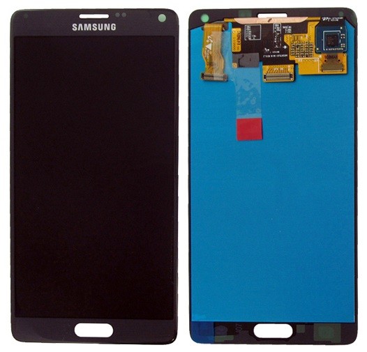 LCD screen Samsung N910 Note 4 ar touch screen Melns original (service pack)