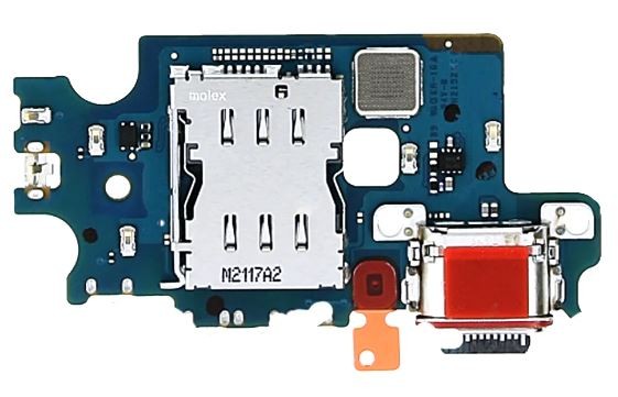 Flex Samsung S906 S22 Plus priekš plugin, microphone, SIM reader original (used Grade A)