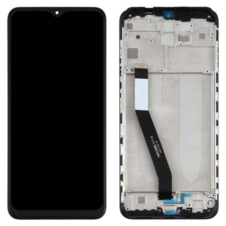 LCD screen Xiaomi Redmi 9 ar touch screen ar frame Melns ORG