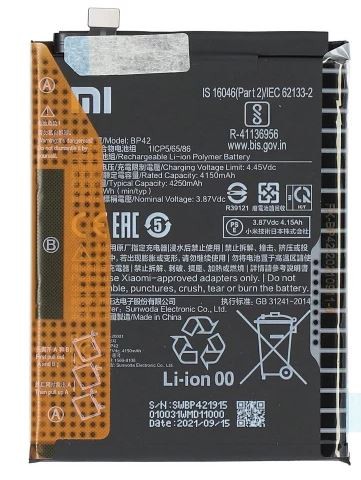 Baterija original Xiaomi Mi 11 Lite 4G/Mi 11 Lite 5G/11 Lite 5G NE 4250mAh BP42