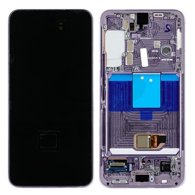 LCD screen Samsung S901 S22 5G ar touch screen un frame Violets original (service pack)