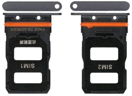 SIM card holder Xiaomi 12/12X Melns ORG