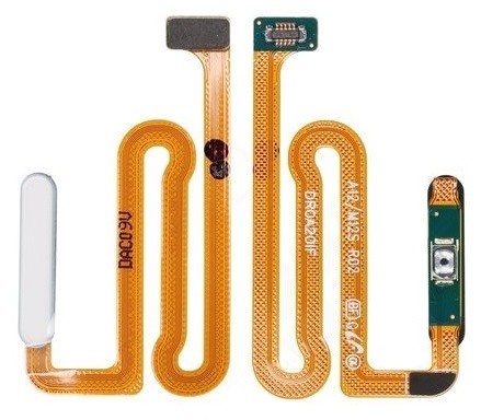 Flex Samsung A125 A12/A127 A12S on/off ar fingerprint Balts original (service pack)