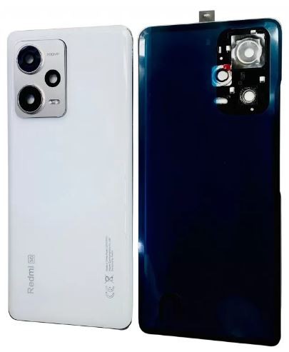 Aizmugurējais vāciņš priekš Xiaomi Redmi Note 12 Pro+ 5G Polar Balts ar camera lens ORG