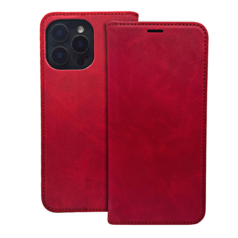 Smart Suede case for Honor 400 Smart / X7D 4G / X7D 5G red