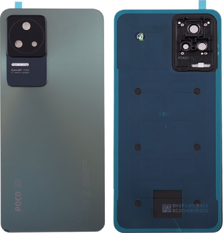 Aizmugurējais vāciņš priekš Xiaomi Poco F4 Night Melns original (service pack)