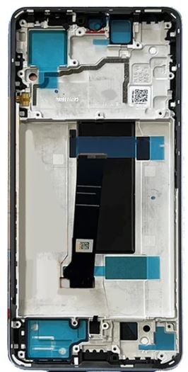 LCD screen Xiaomi Redmi Note 13 Pro 5G/Poco X6 5G ar touch screen ar frame Melns OLED