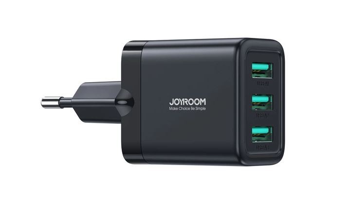Lādētājs Joyroom (JR-TCN02) (4xUSB; 3.4A 17W) melns
