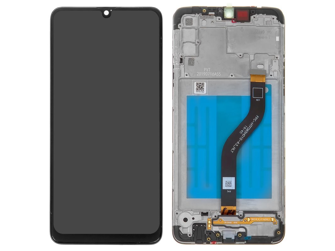 LCD screen Samsung A207F A20s ar touch screen un frame melns original