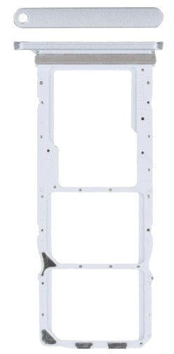 SIM card holder Samsung A057 A05S 2023 Sudrabs original (service pack)