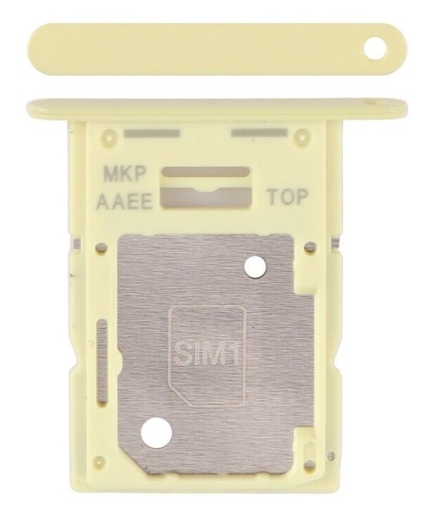 SIM card holder Samsung A156 A15 5G Dzeltens original (service pack)
