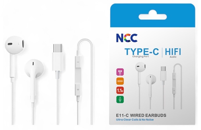 Handsfree NCC USB-C balts